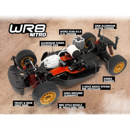 Hobby Products Intl. 160211 WR8 Nitro 3.0 2001 WRC Subaru Impreza 1/8 Scale 4WD
