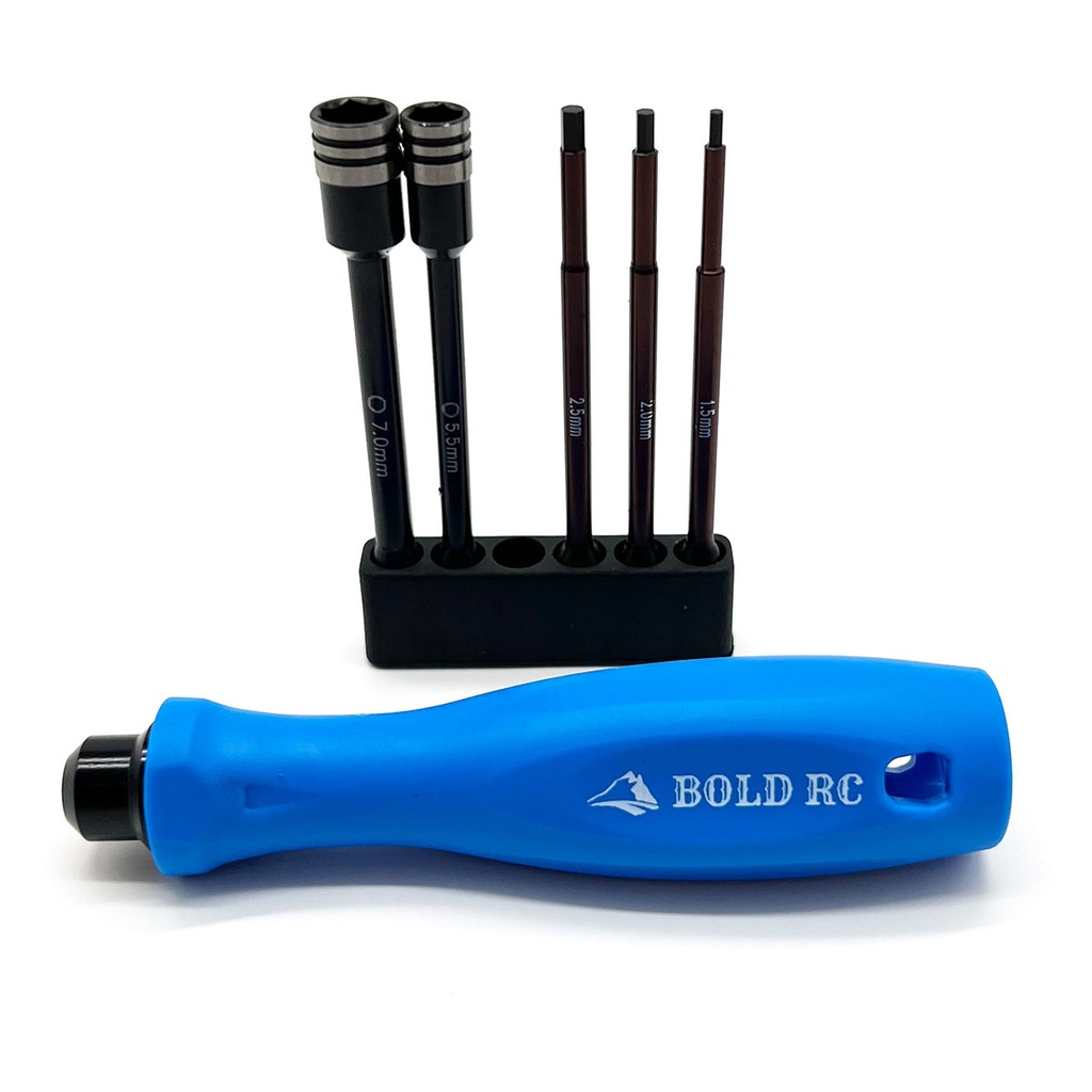 [BOL10620] 1/10th Tool Set, 1/4" Quick Drive Hex & Nut Driver 5 Piece