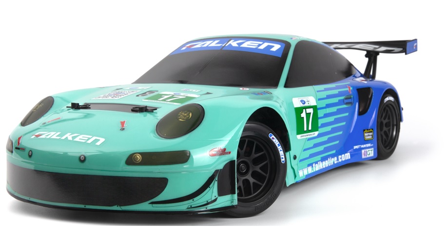 [HPI160781] 1/10 Electric Porsche 911 GT3 RSR Falken - Flux
