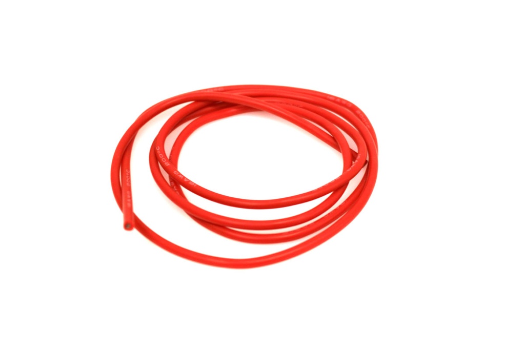 16 Gauge Silicone Wire, 3' Red 