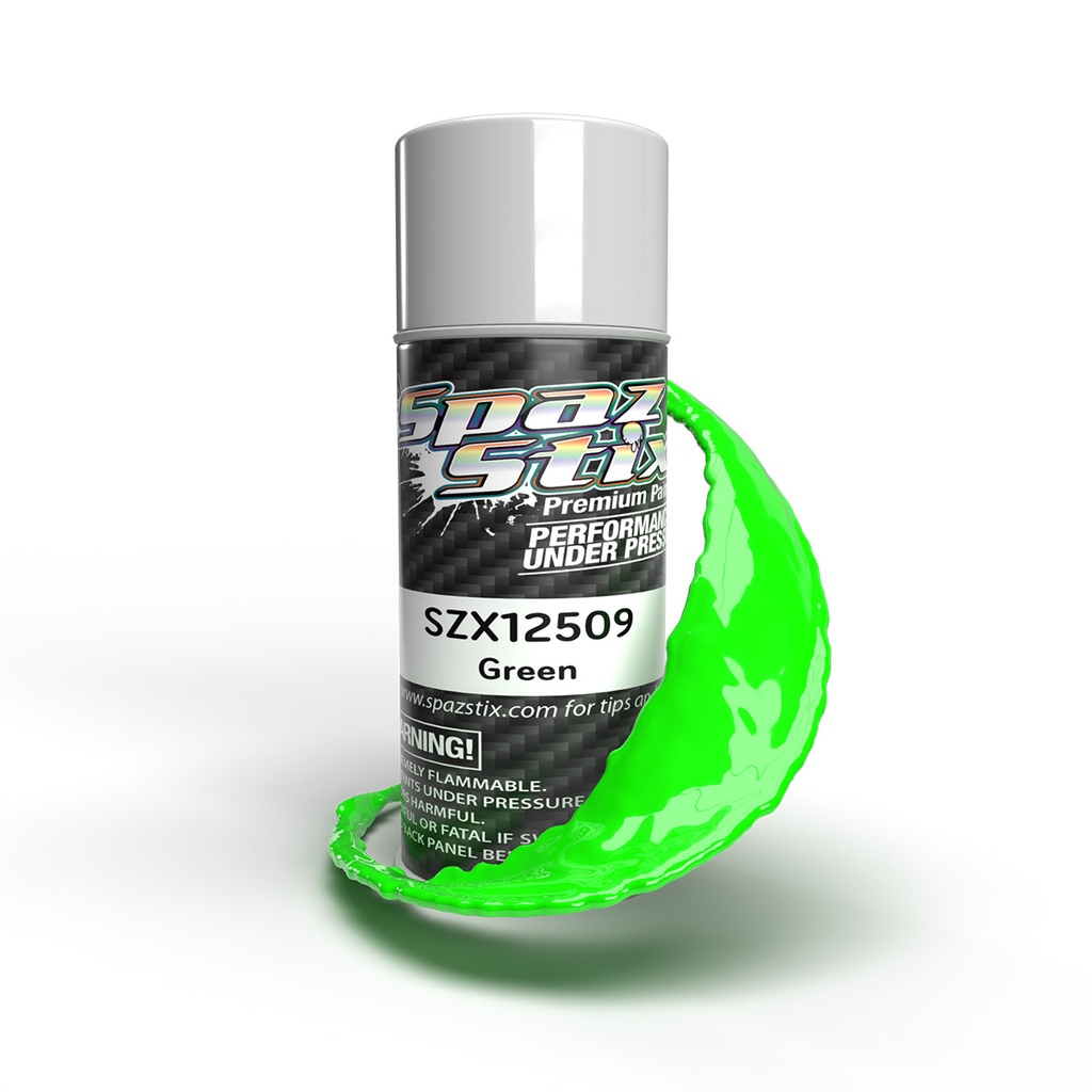 [SZX12509] Solid Green Aerosol Paint, 3.5oz Can