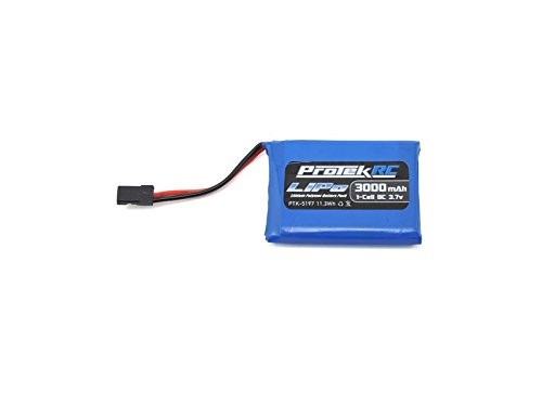 PTK5197 3.7V, 3000MAh LiPo TX Battery Pack for Sanwa MT-44 Spare Parts Set, Black