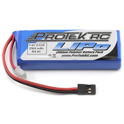ProTek RC PTK5196 2S 7.4 V 2300 MAh LiPo Flat Receiver Battery Pack