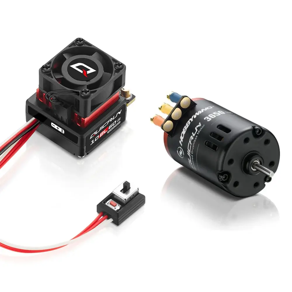 Hobbywing Quicrun 21.5T - 10BL60 SD G2 ESC & QR3650 SD 21.5T G2 Motor Combo (2S)