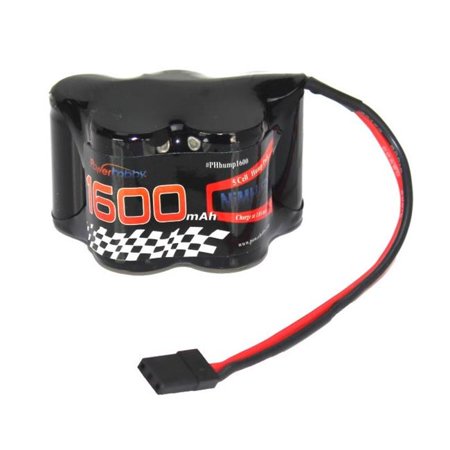 Power Hobby PHBPH4000 6V 1600mAh NiMH Hump Battery Pack with Hitec Connector
