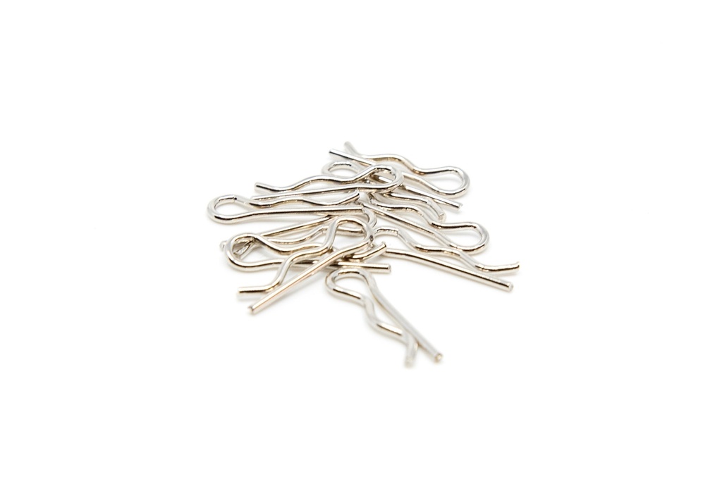 1UP Racing 1UP10301 5-6 Mm Chrome Body Post Clips