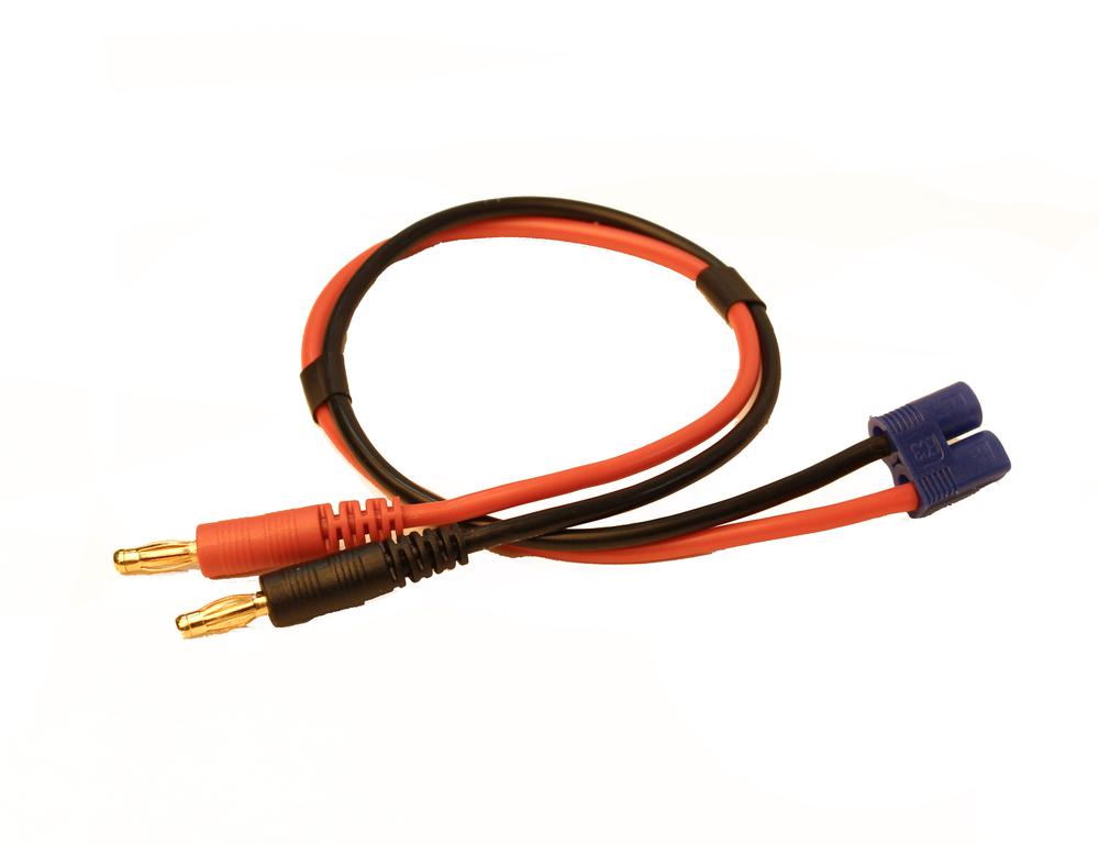 Racers Edge Charge Adapter: Ec3 Device to M 4Mm Bullets- 300Mm Wire