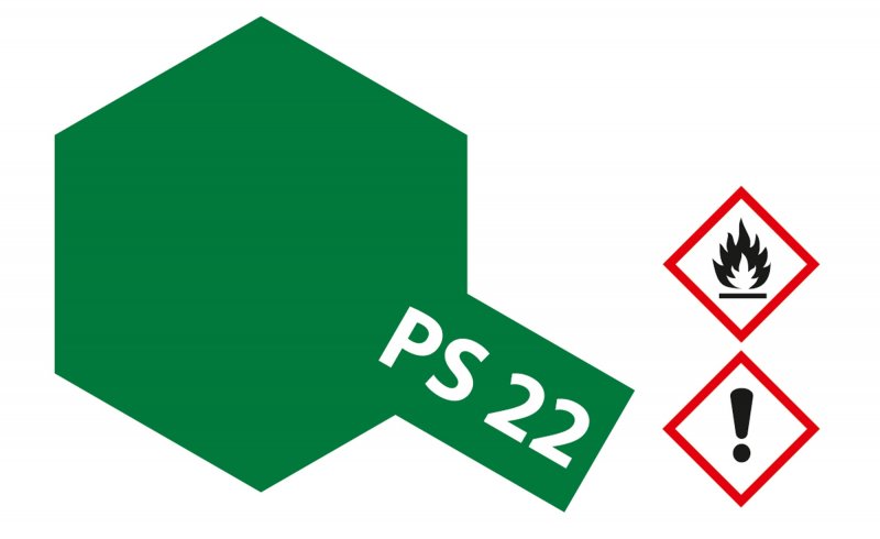 Tamiya Polycarbonate PS-22 Racing Green TAM86022 Lacquer Primers & Paints