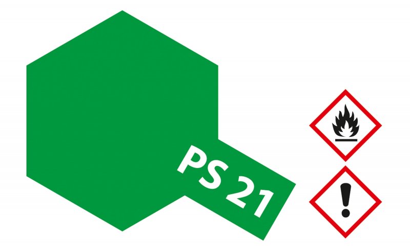 Tamiya Polycarbonate PS-21 Park Green TAM86021 Lacquer Primers & Paints