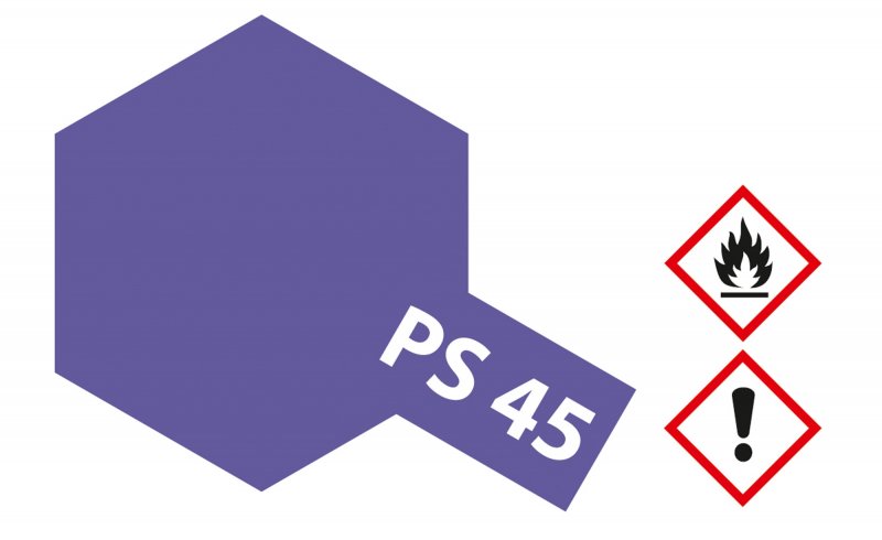 Tamiya Polycarbonate PS-45 Trans Purple TAM86045 Lacquer Primers & Paints