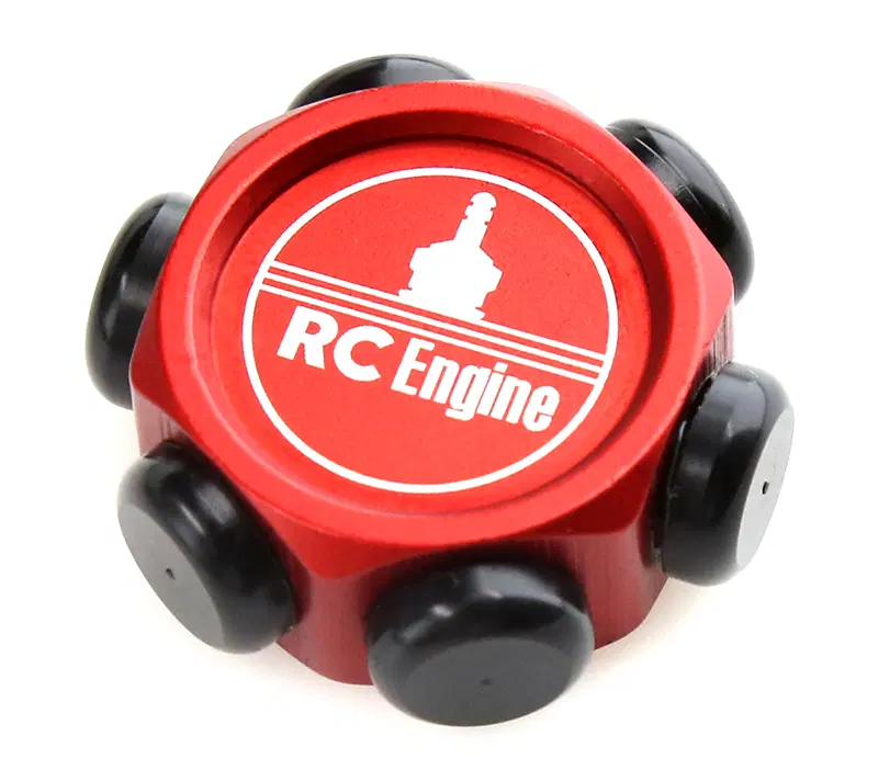 Alloy Machined Nitro Glow Plug Storage 6pcs Holder C32108RED