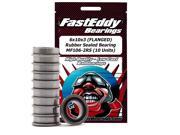 6x10x3 (FLANGED) Rubber Sealed Bearing MF106-2RS (10 Units)