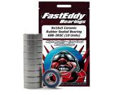 8x16x5 Ceramic Rubber Sealed Bearing 688-2RSC (10 Units)
