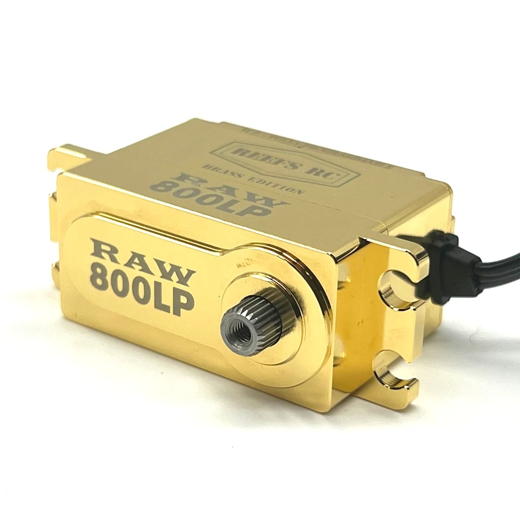 Reefs RC RAW800LP Digital Waterproof Low Profile Brushless Servo (High Voltage) (Brass Edition)