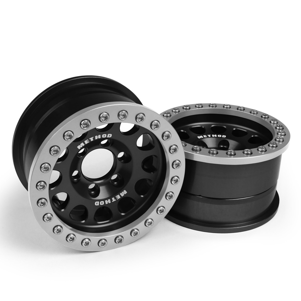 Vanquish Products Method 1.9" Race Wheel 105 Black/Clear Anodized 2 VPS07911 RC Tire