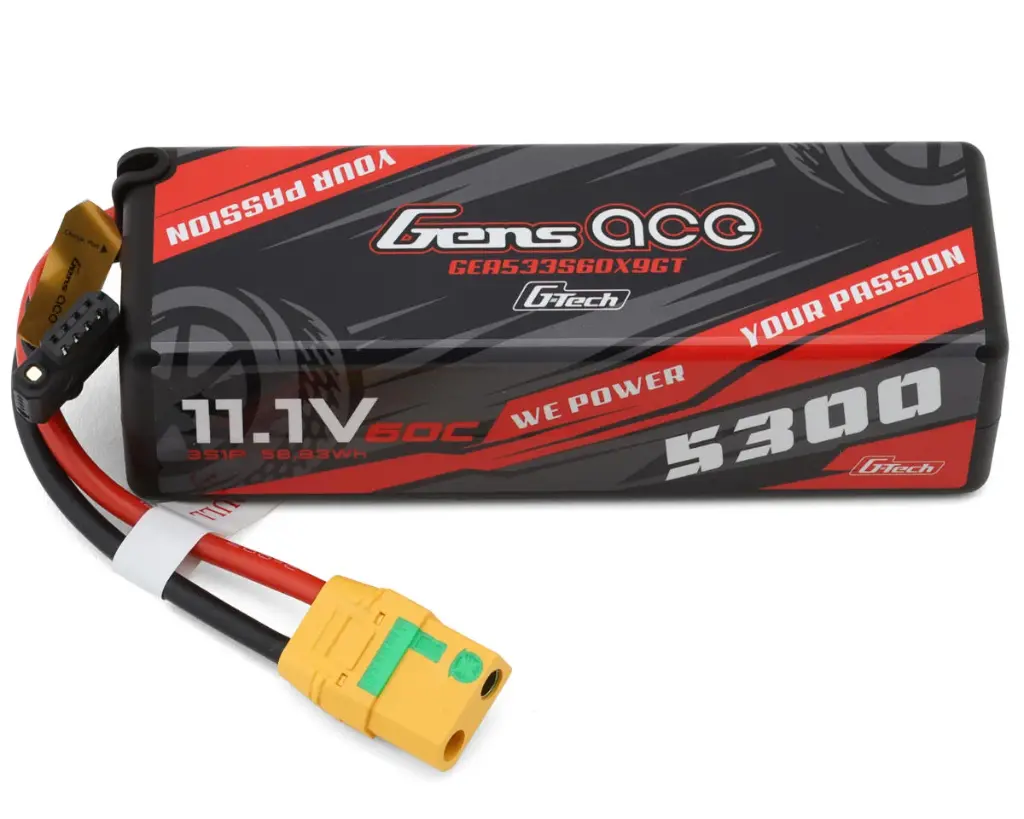 5300mAh 3S 60C 11.1V HardCase G-Tech Lipo Battery 15# with XT90-S(anti-spark) Plug