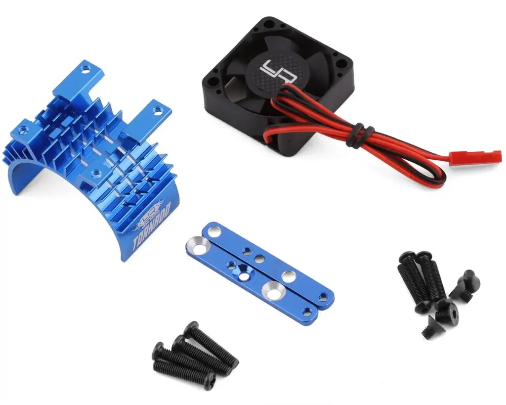 Yeah Racing 540/550 Aluminum Heat Sink W/30mm High Speed Tornado Fan (Blue)