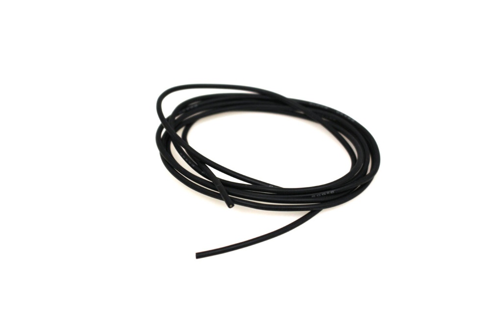 RCE1224 3 Ft. 22 Gauge Silicone Wire, Black