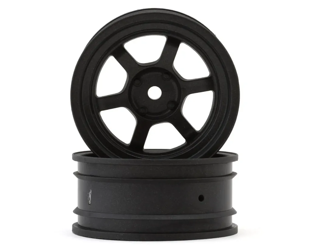 Kyosho Fazer FZD2 RAYS TE37V Wheels (Black Metal) (2) (5mm Offset)
