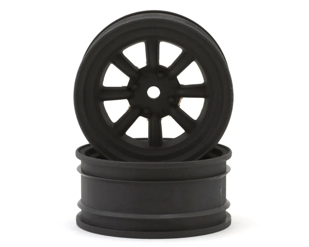 Kyosho Fazer FZD2 8-Spoke Watanabe Wheels (Black Metal) (2) (5mm Offset)