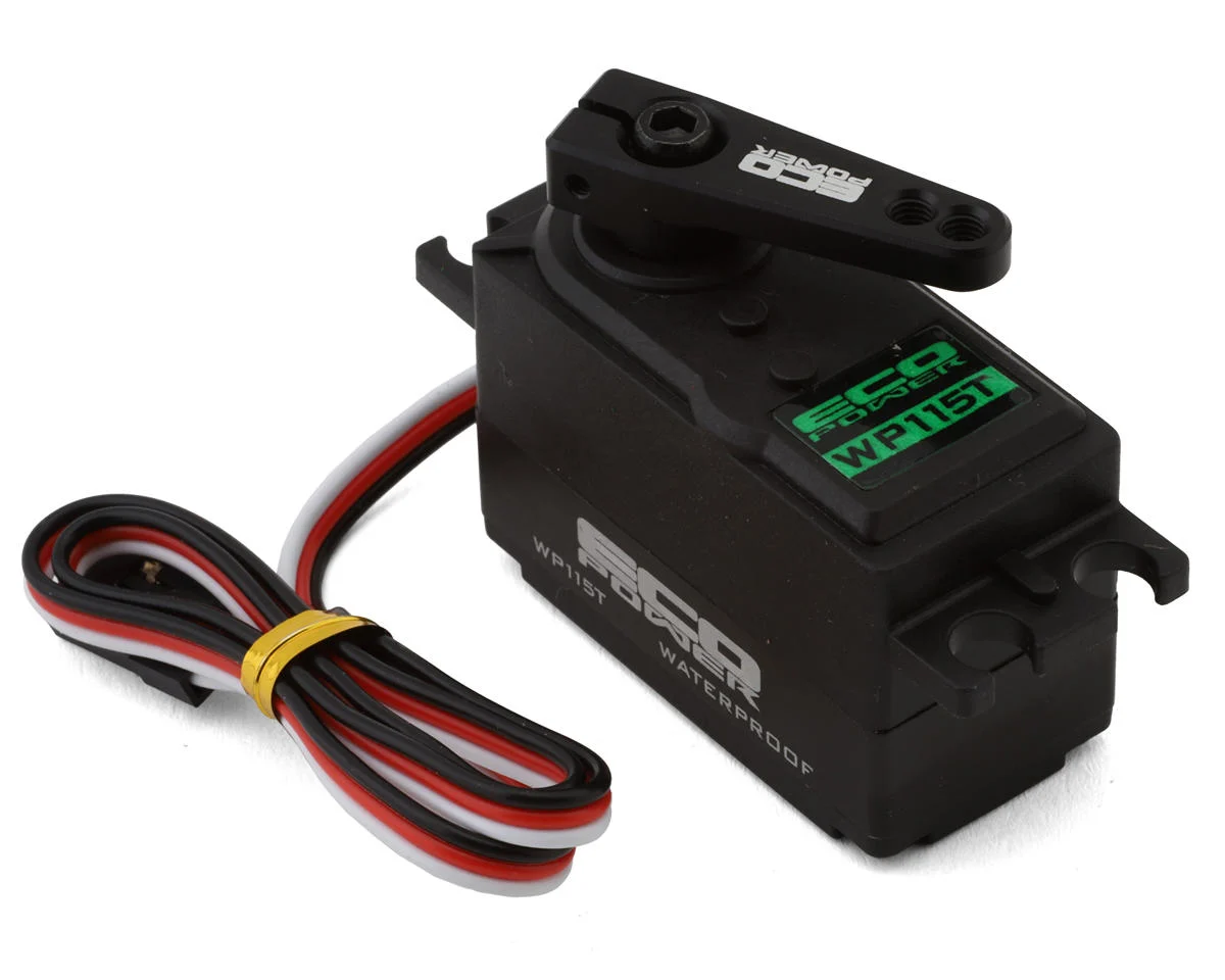 EcoPower WP115T Low Profile Waterproof High Torque Metal Gear Servo for 1/10 2wd Buggies & Shift/Dig
