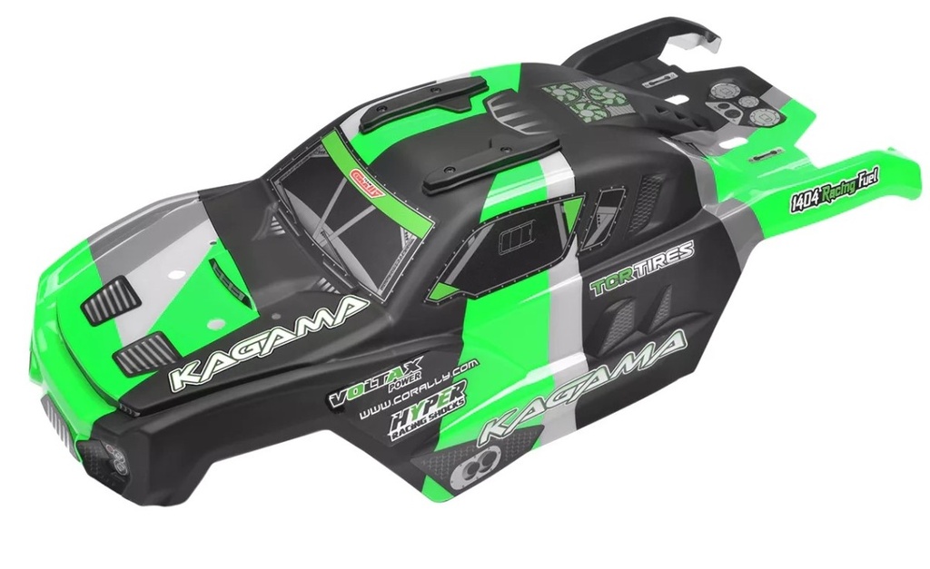 COR00180-981-3 Team Green Kagame Body Painted & Cut Model Car
