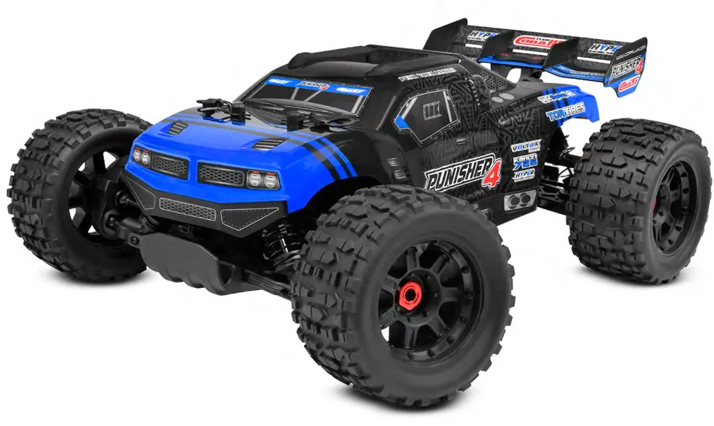 Team Corally Punisher 4S Monster RTR Version Model Truck, Blue COR00292-B