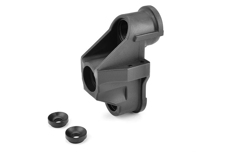 COR00180-108-1 Wide Steering Block with Ball Cups Front, Composite for Dementors, Jambo, Punisher, Kronos, Kagama