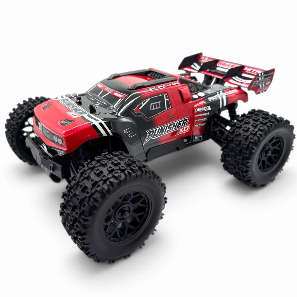 Punisher XD 4WD 2S Small Scale, RTR Monster Truck, Red COR00231-R