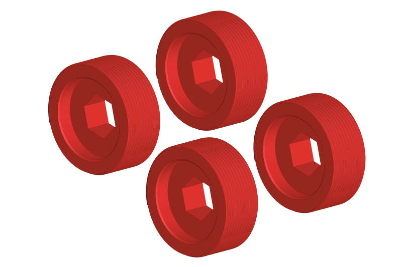 COR00180-117 Pivot Ball Adjusting Nut, Aluminum, 4 pcs: Dementor, Kronos, Python, Shogun, Kagama