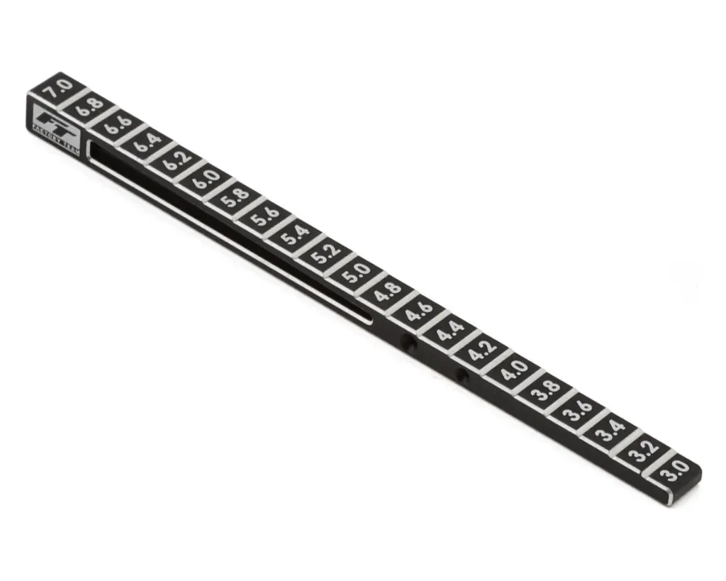 Team Associated Factory Team Aluminum Stepped On-Road Ride Height Gauge (3-7mm)