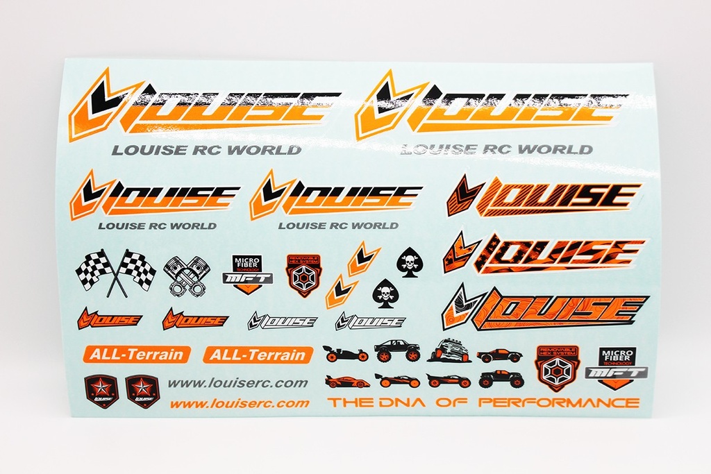 LOULT3373O Louise RC Sticker Sheet-Orange