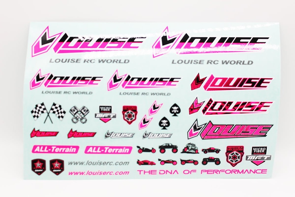 LOULT3373P Louise RC Sticker Sheet-Pink