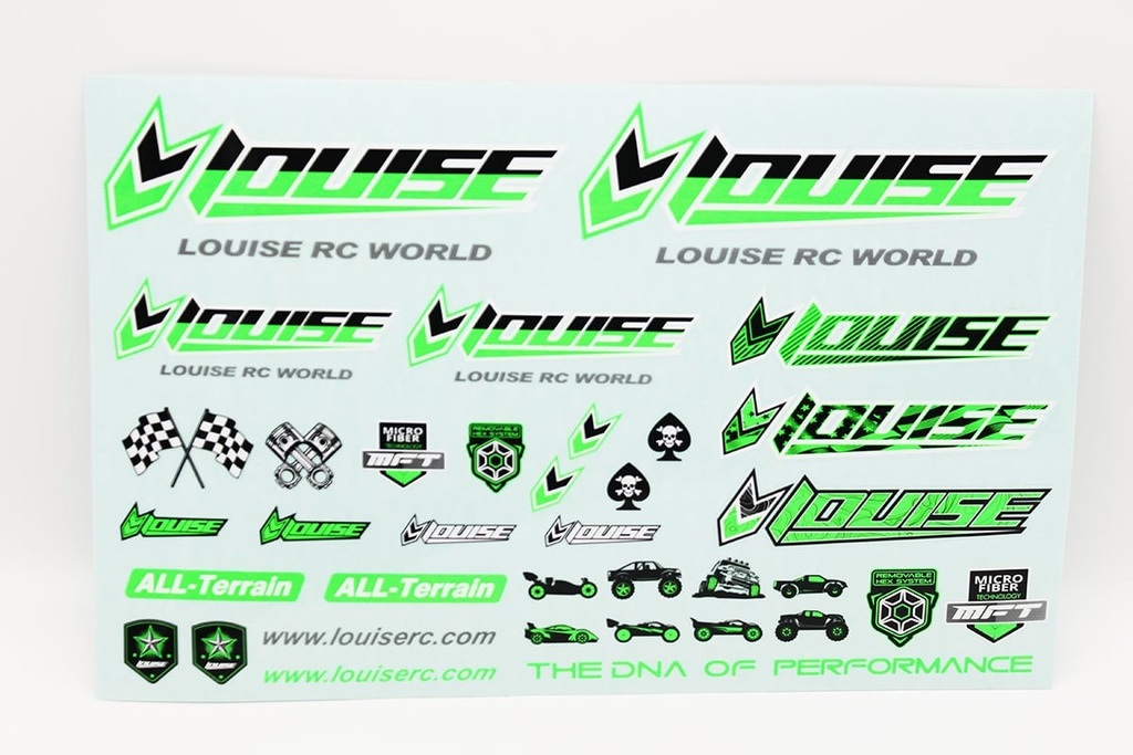 LOULT3373G Louise RC Sticker Sheet-Green