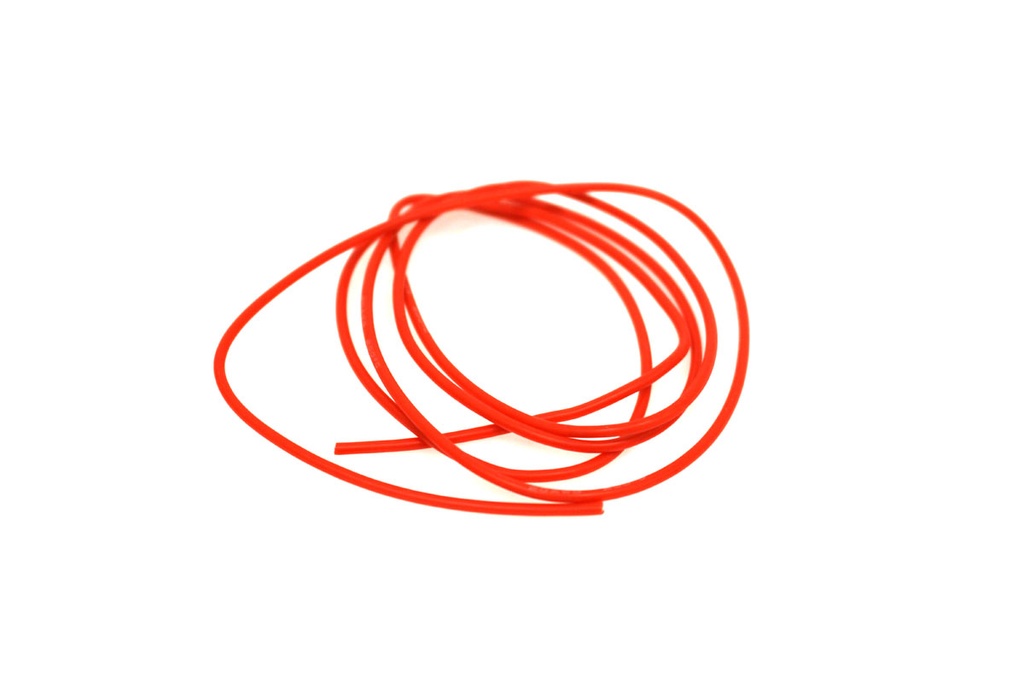 22 Gauge Silicone Wire, 3' Red