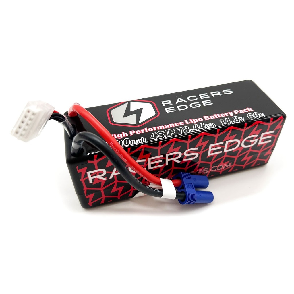 RCELP53004S60EC5 5300mAh 4S 14.8V 60C Hard Case Lipo Battery with EC5 Connector