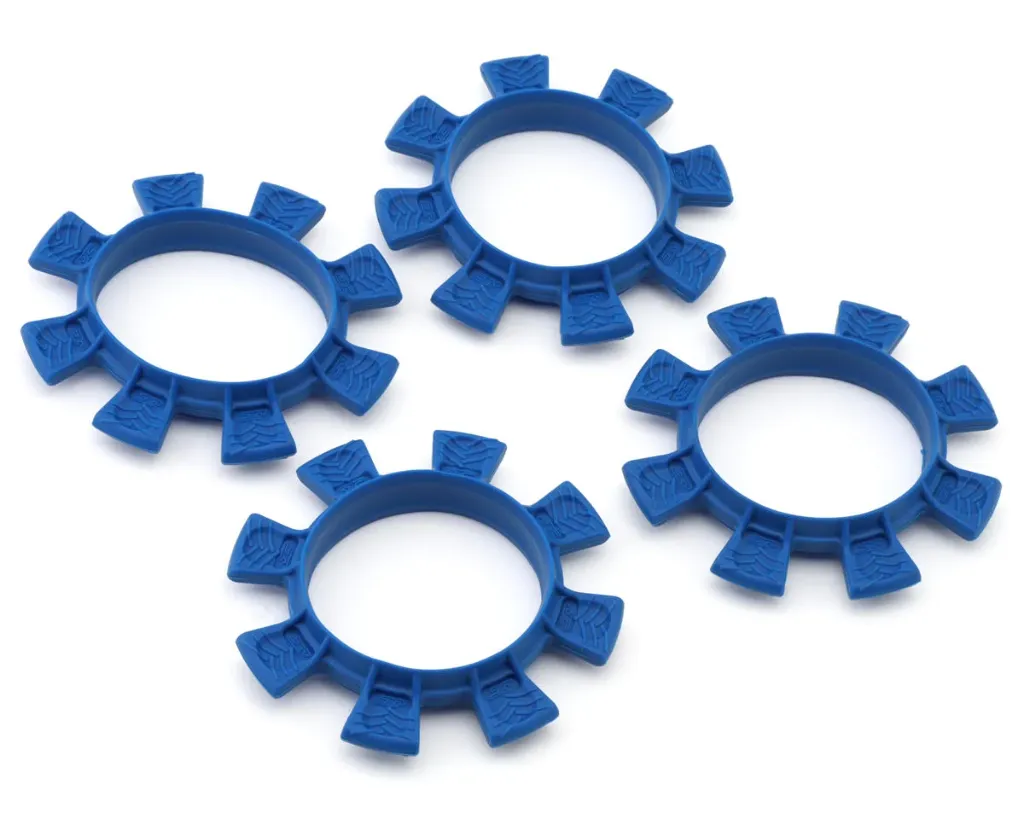 JConcepts Monster Truck "Satellite" Tire Glue Bands (Blue) (4)