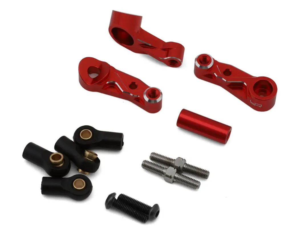 [YEA-KYFZ-015RD] Yeah Racing Kyosho Fazer Mk2 Aluminum Steering Bellcrank & Tie Rods Set