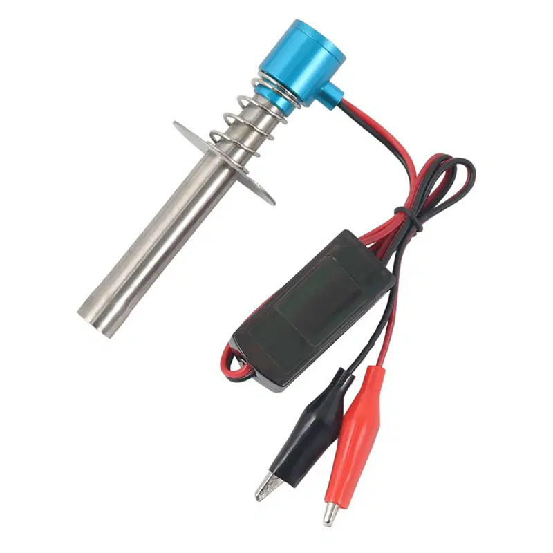 6V-12VDC Input Glow Plug Igniter for Nitro Model Engine C31935BLUE