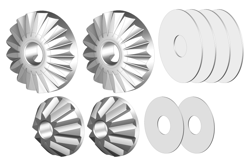 Corally Planetary Diff. Gears Steel 1 Set