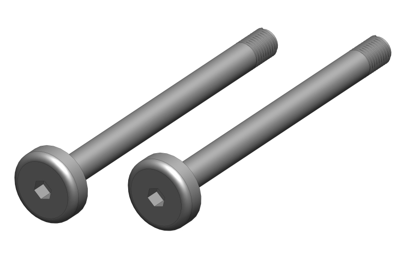 Corally COR00180-127 Outer Steel Hinge Pin - Dementor  Kronos & Python - 2 Piece