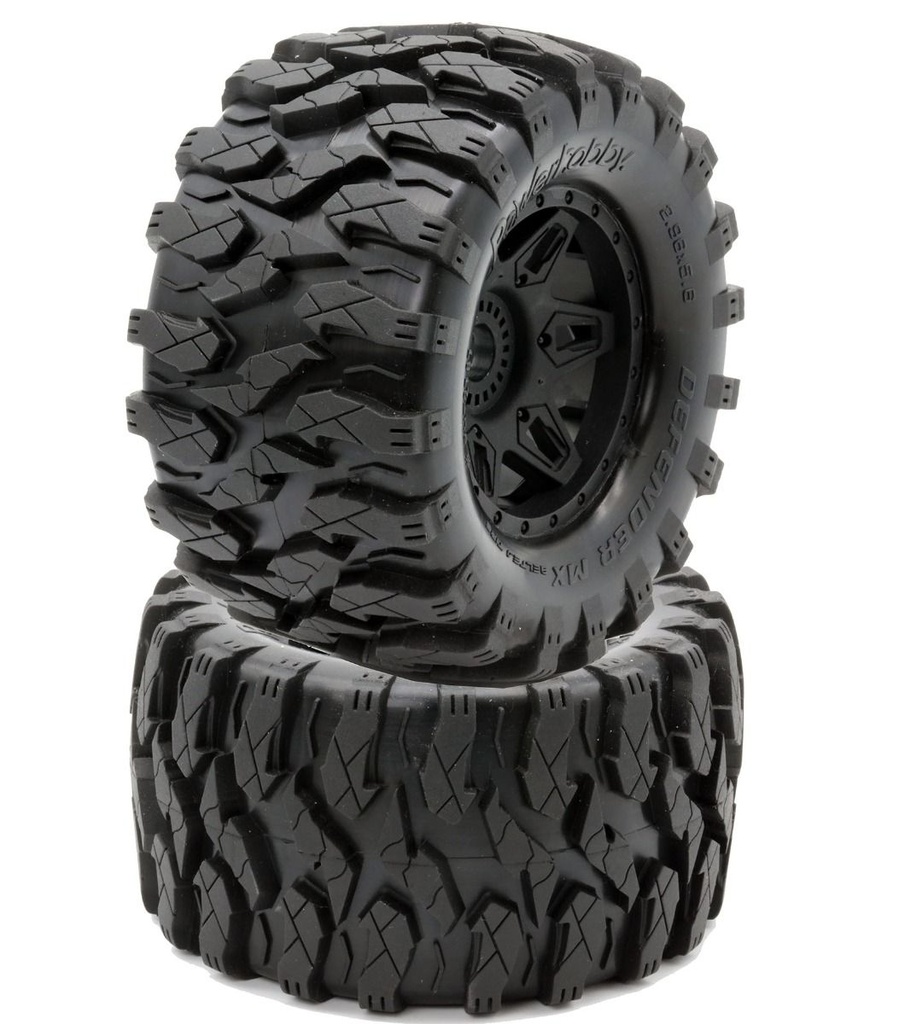 PHBPHT2383 17 Mm Mounted Traxxas Defender MX Belted All Terrain Tires