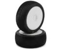 JConcepts Dirt Bite 1/8 Off-Road Buggy Pre-Mounted Tires (2) (White) (Green) JCO4073-12