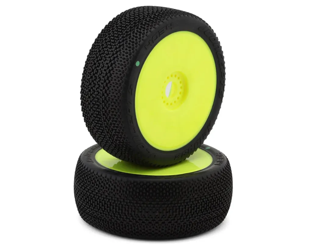 [JCO4034-22] JConcepts Relapse Pre-Mounted 1/8th Buggy Tires (Yellow) (2) (Green) JCO4034-22