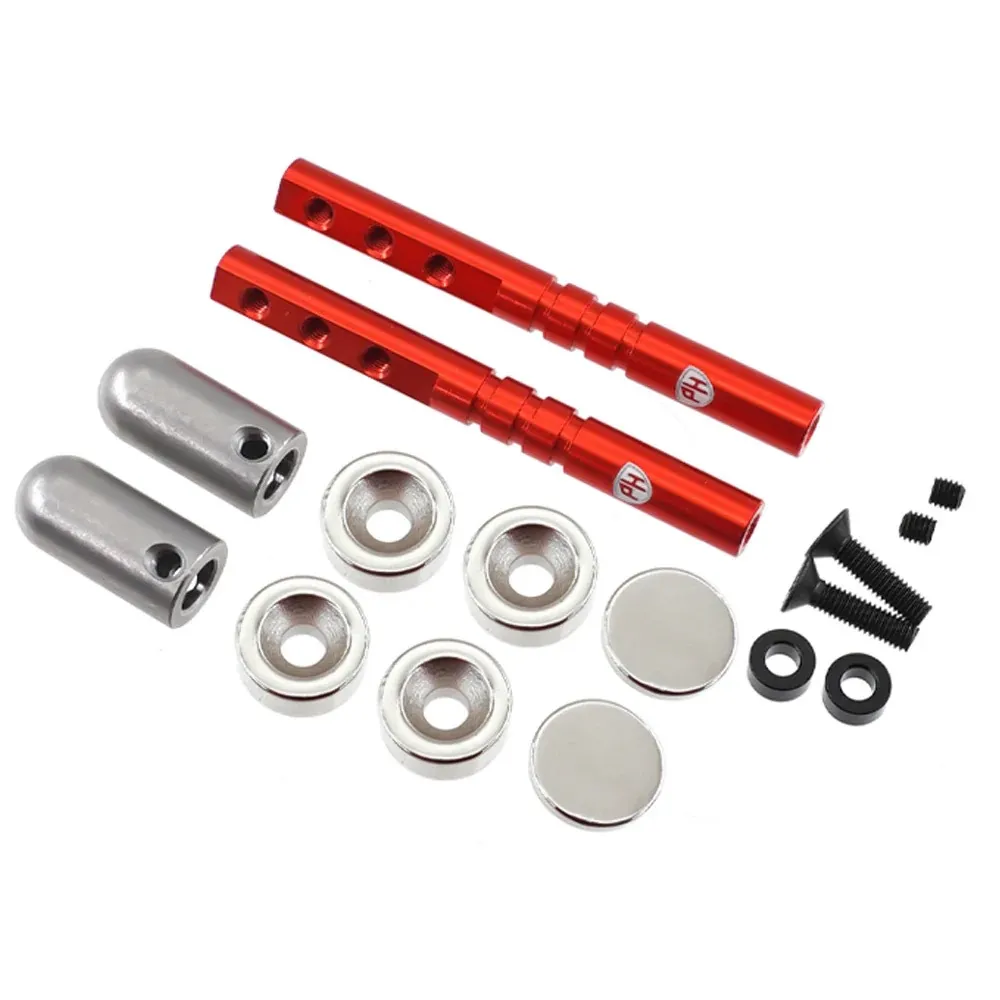 [PHB7045R] PHB7045R Magnetic Realistic Body Mounts Red, for 1/10 Car/Crawler