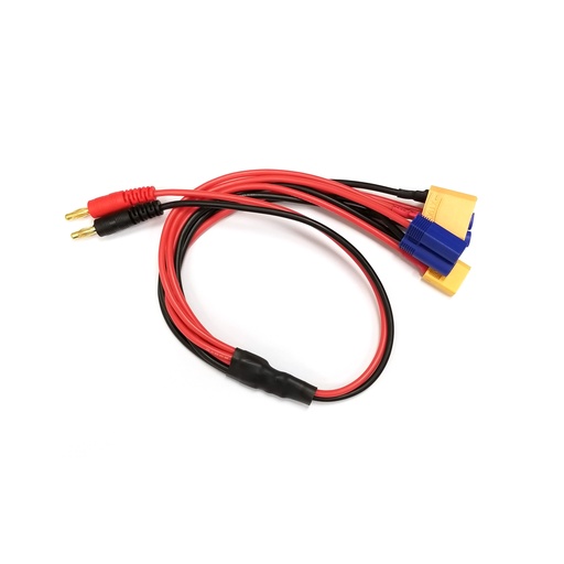 [RCE1661] 4-Function Charge Adapter to Male 4mm Bullets (XT60, XT90,