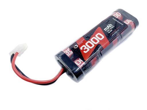 Racers Edge 3000mAh 7.2V 6-Cell NiMH Flat Battery Pack with Tamiya Plug