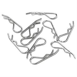 1 - 8 Body Clips Spare Parts, Black