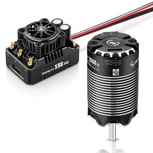 HobbyWing XeRun XR8 Pro G3 ESC & 3660SD 3200KV G3 Motor HWI38020439