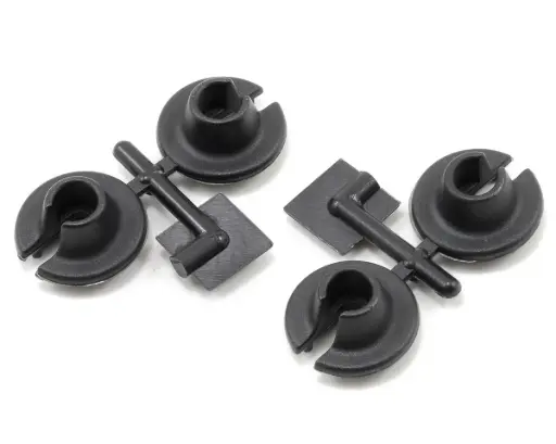 RPM Lower Spring Cups for Traxxas and Losi Shocks - Black
